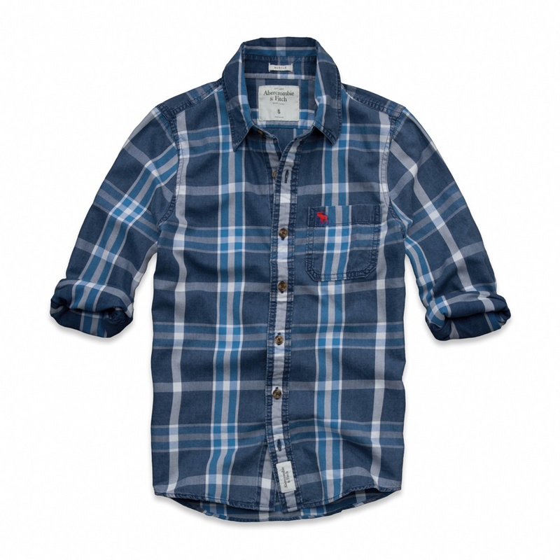 Abercrombie Fitch Hombres Necesidad Algodón Camisa AF6927